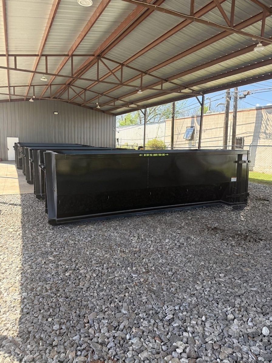 Fleet of roll-off dumpsters available to rent in the OKC metro